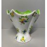VASO VINTAGE CERAMICA Rometti Italy SMALTO COLAGGIO COLORI BOUQUET FIORI '40/'50