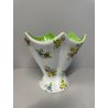 VASO VINTAGE CERAMICA Rometti Italy SMALTO COLAGGIO COLORI BOUQUET FIORI '40/'50