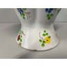 VASO VINTAGE CERAMICA Rometti Italy SMALTO COLAGGIO COLORI BOUQUET FIORI '40/'50