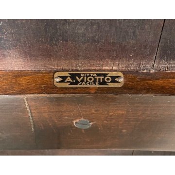 ANTICO TAVOLINO ART DECO LEGNO NOCE epoca 1900 RETTANGOLO TAVOLO FUMO SALOTTO