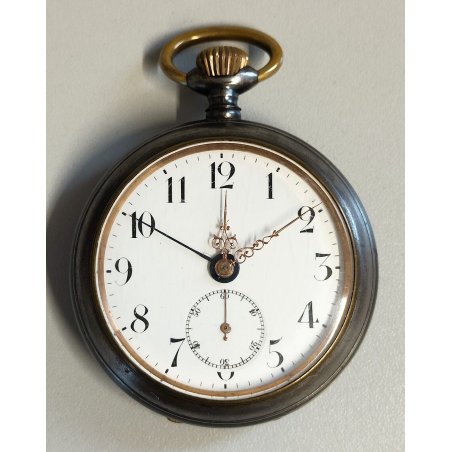 ANTICO OROLOGIO TASCA Favre Freres ARCHIMEDES Reveil 1900 ALARM POCKET WATCH