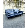 DIVANO VINTAGE "Alanda" DESIGN Paolo Piva per B&B ITALIA PELLE NERO ANNI '80