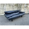 DIVANO VINTAGE "Alanda" DESIGN Paolo Piva per B&B ITALIA PELLE NERO ANNI '80
