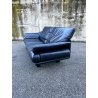 DIVANO VINTAGE "Alanda" DESIGN Paolo Piva per B&B ITALIA PELLE NERO ANNI '80