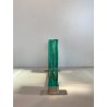PORTAFOTO CRISTALLO ACCIAIO Fontana Arte DOUBLE SIDED GLASS FRAME DESIGN '70s