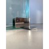 PORTAFOTO CRISTALLO ACCIAIO Fontana Arte DOUBLE SIDED GLASS FRAME DESIGN '70s