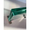 PORTAFOTO CRISTALLO ACCIAIO Fontana Arte DOUBLE SIDED GLASS FRAME DESIGN '70s