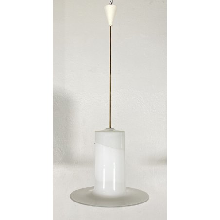 LAMPADARIO SOSPENSIONE VETRO MURANO ALESSANDRO PIANON PER VISTOSI ANNI 70 GLASS