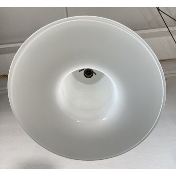 LAMPADARIO SOSPENSIONE VETRO MURANO ALESSANDRO PIANON PER VISTOSI ANNI 70 GLASS