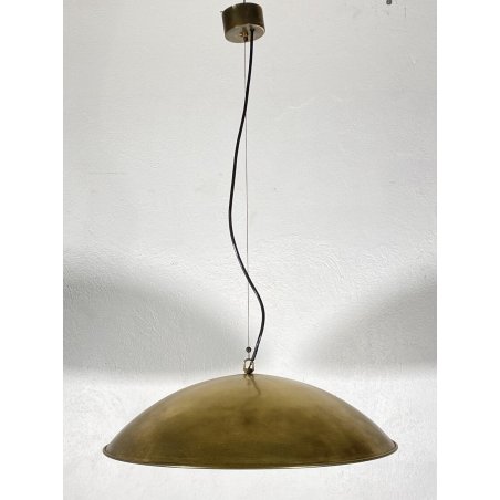 LAMPADARIO VINTAGE SOSPENSIONE HANGINGLAMP BRASS CEILING LIGHT METALLO OTTONE 70