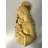 SCULTURA BASSORILIEVO CERAMICA Zaccagnini MADONNA GESU' BAMBINO MARIA NATIVITA'