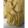 SCULTURA BASSORILIEVO CERAMICA Zaccagnini MADONNA GESU' BAMBINO MARIA NATIVITA'