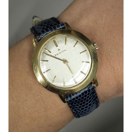 ANTICO OROLOGIO POLSO Zenith Stellina 2511 anni 70 oro 18k OLD GOLD WRIST WATCH