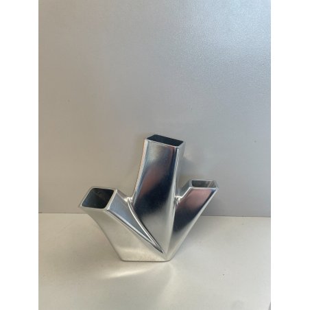 PORTAMATITE ALESSI TRINA VASO VASE design ACCIAIO 14 CM CORALLO STILIZZATO