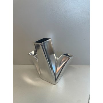 PORTAMATITE ALESSI TRINA VASO VASE design ACCIAIO 14 CM CORALLO STILIZZATO