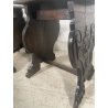 ANTICA COPPIA SEDIA SGABELLI TRONO OLD CHAIR LEGNO FAGGIO RINASCIMENTO epoca 900