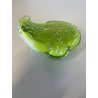 SCULTURA VETRO Murano SOMMERSO RANA VERDE MID-CENTURY VINTAGE PRESS-PAPIER
