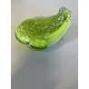SCULTURA VETRO Murano SOMMERSO RANA VERDE MID-CENTURY VINTAGE PRESS-PAPIER