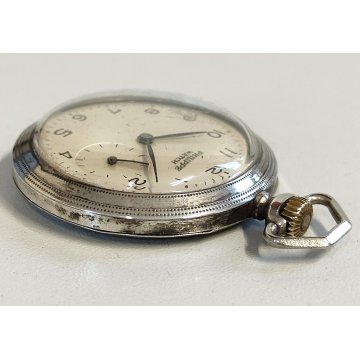 ANTICO OROLOGIO TASCA ARGENTO Philippe Watch + catena OLD SILVER POCKET WATCH