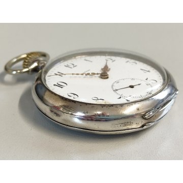 ANTICO OROLOGIO TASCA Omega ARGENTO 800 epoca 900 TASCHINO Old Pocket Watch
