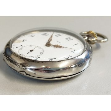 ANTICO OROLOGIO TASCA Omega ARGENTO 800 epoca 900 TASCHINO Old Pocket Watch