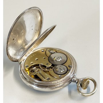 ANTICO OROLOGIO TASCA Omega ARGENTO 800 epoca 900 TASCHINO Old Pocket Watch