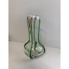ANTICO VASO VETRO COSTOLATO ARGENTO 800 DI WILHELM BINDER GLASS SILVER VASE '800