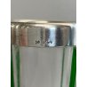 ANTICO VASO VETRO COSTOLATO ARGENTO 800 DI WILHELM BINDER GLASS SILVER VASE '800