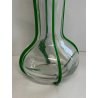 ANTICO VASO VETRO COSTOLATO ARGENTO 800 DI WILHELM BINDER GLASS SILVER VASE '800
