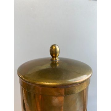 RARA CAFFETTIERA NAPOLETANA VINTAGE 5 TAZZE OTTONE CAFFE MOCALEGNO EPOCA 60's