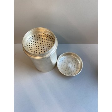 RARA CAFFETTIERA NAPOLETANA VINTAGE 5 TAZZE OTTONE CAFFE MOCALEGNO EPOCA 60's