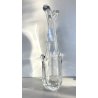 VASO VINTAGE CRISTALLO Vannes Le Chatel CRISTALLERIE VASE FLOWER 64 cm/h ANNI 70