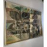 QUADRO DIPINTO OLIO TELA Josuè Biancini ARTE ASTRATTA MODERNA CONTEMPORANEA '900