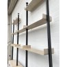 LIBRERIA TERRA CIELO DESIGN ANNI 70 LEGNO OTTONE FERRO LIBRARY VINTAGE SCAFFALE