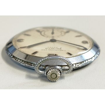 ANTICO OROLOGIO TASCA Chronometre HELVETIA Extra + catena OLD POCKET WATCH epoca