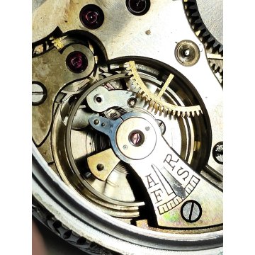 ANTICO OROLOGIO TASCA Chronometre HELVETIA Extra + catena OLD POCKET WATCH epoca