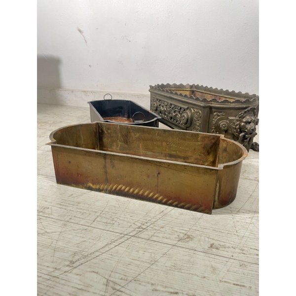 Fioriera In Metallo Good Directions - Set Da 2 Pezzi, Finitura Bronzo, Per Interno/esterno
