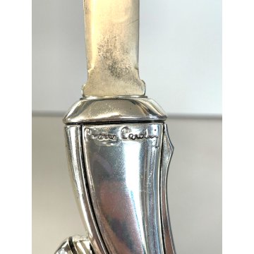 SET SCRIVANIA LUSSO CAVALLO PIERRE CARDIN LAMINATO ARGENTO SILVER HORSE DESIGN