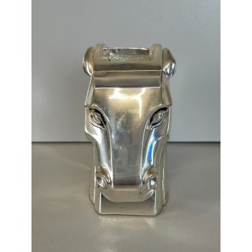 SET SCRIVANIA LUSSO CAVALLO PIERRE CARDIN LAMINATO ARGENTO SILVER HORSE DESIGN