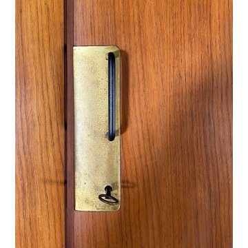 ARMADIO DESIGN SILVIO CAVATORTA ANNI 50 VINTAGE SOGGIORNO LEGNO TEAK OTTONE