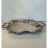 VASSOIO QUADRATO SILVERPLATED CON MANICI NASTRO BORDO MOSSO SERVIZIO PORTATA 900