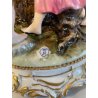 SCULTURA CERAMICA CAPODIMONTE BRUNO MERLI BAMBINI GIROTONDO FIRMATA '40/50