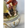 SCULTURA CERAMICA CAPODIMONTE BRUNO MERLI BAMBINI GIROTONDO FIRMATA '40/50