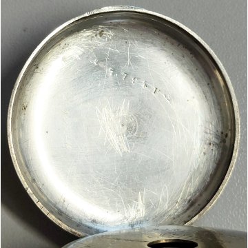 ANTICO OROLOGIO TASCA Cylindre Remontoir EPOCA 900 argento OLD POCKET WATCH