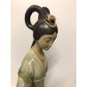 SCULTURA PORCELLANA STATUA FIGURINE DOLL COLLECTION Geisha ARTE ORIENTALE xx sec