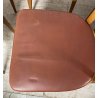 SET 8 SEDIA DESIGN VINTAGE LEGNO SKY BORDEAUX/ROSA ANNI 60/70 SALOTTO 8 CHAIRS