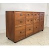 CREDENZA CASSETTIERA DESIGN FABIO LENCI BERNINI 1973 ROTELLE SIDEBOARD ANNI 70