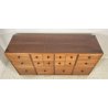 CREDENZA CASSETTIERA DESIGN FABIO LENCI BERNINI 1973 ROTELLE SIDEBOARD ANNI 70