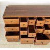 CREDENZA CASSETTIERA DESIGN FABIO LENCI BERNINI 1973 ROTELLE SIDEBOARD ANNI 70