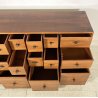 CREDENZA CASSETTIERA DESIGN FABIO LENCI BERNINI 1973 ROTELLE SIDEBOARD ANNI 70